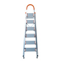 aluminium anti-slip platform 2 steps 3 steps step ladder with safe handrail